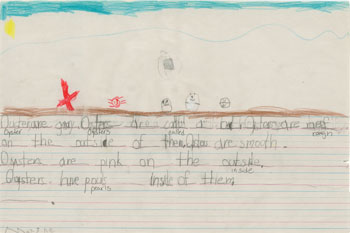 Kindergarten Writing Example 1