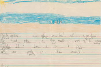 Kindergarten Writing Example 6